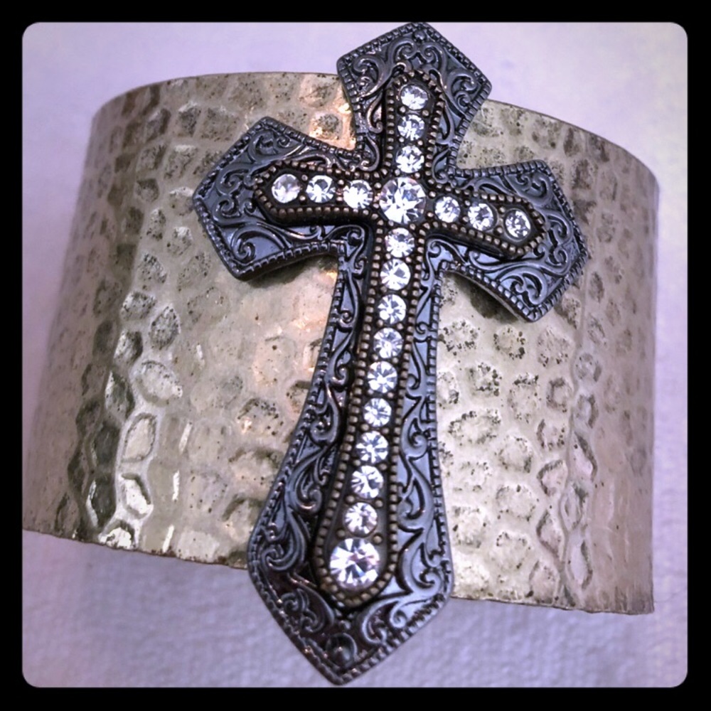 Cross Cuff Bracelet